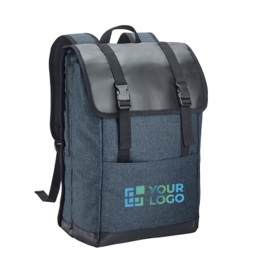 Exclusieve  laptop rugzak bedrukken voor bedrijven kleur grijs