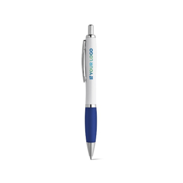 Witte balpen met kleurdetail