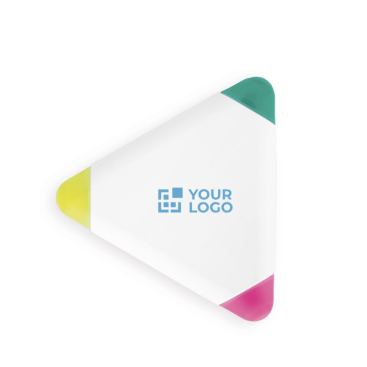Fluorescerende marker met groene, fuchsia en gele kleur Triangle Green