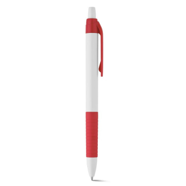 Klassieke reclame pennen met logo kleur rood