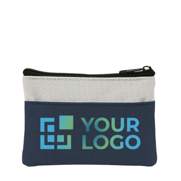 Klassieke portemonnee voor reclame kleur blauw