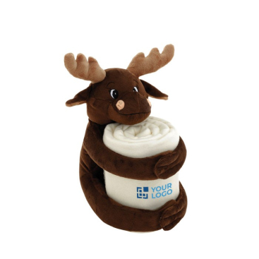 Fleece deken met knuffel voor reclame