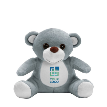 Zachte knuffelbeer met logo als merchandising