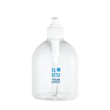 Grote hervulbare fles met dispenser voor reclame weergave met jouw bedrukking