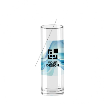 Licht BPA-vrij glas van 230ml weergave met jouw bedrukking