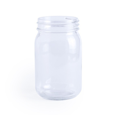 Multifunctionele glazen pot (450ml) voor cocktails  kleur doorzichtig