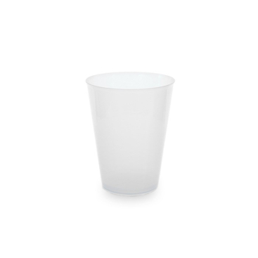 Plastic glas van PP met inhoud van 400ml kleur doorzichtig