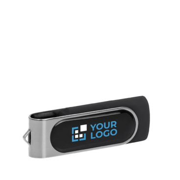 Usb stick met hars druppel kleurendruk weergave met jouw bedrukking