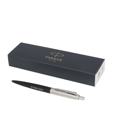 Matte parker pen graveren met chromen afwerking kleur zwart
