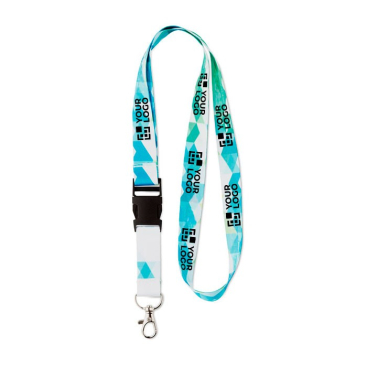 Gesublimeerde keycords met kunststof sluiting, levering 6 – 8 dagen