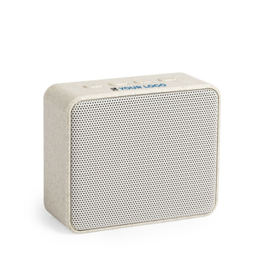 Draadloze speaker van tarwe kleur beige