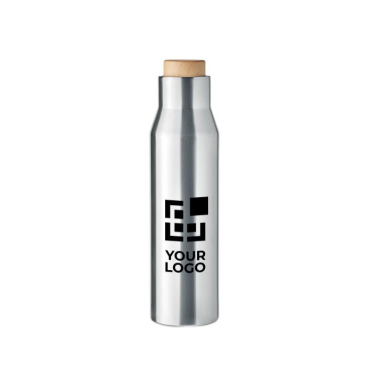 Dubbelwandige RVS thermosfles (500ml) kleur matzilver