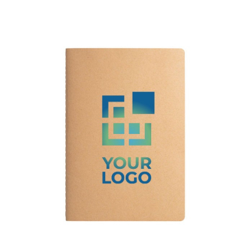 Gerecycled notitieblokken met logo A5 Eco Stitched
