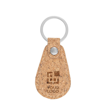 Kurken sleutelhanger met logo derde weergave