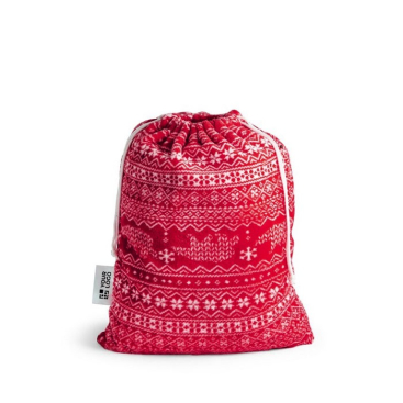 Polaire deken met logo (240 g/m²) kleur rood eerste weergave