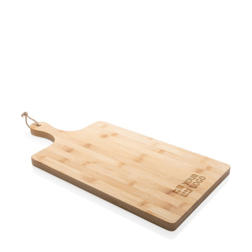 Luxe bamboe snijplank met logo 