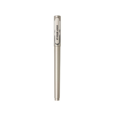 Pen met logo en inkt met lage viscositeit  kleur blauw