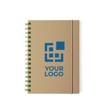 Gerecycled notitieboekje A5 bedrukken met logo kleur wit