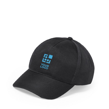 Vrolijk gekleurde caps met logo