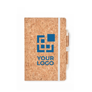 Duurzaam notitieboek a5 bedrukken in geschenkdoosje kleur beige