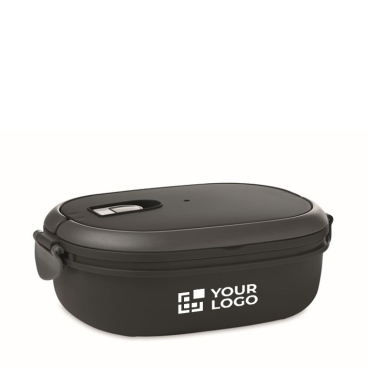 Lunchbox bedrukken met sluiting weergave met jouw bedrukking