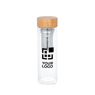 Bedrukte drinkfles met infuser