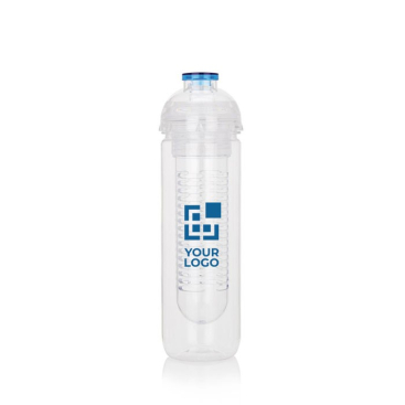 Waterfles met logo en fruitcompartiment weergave met jouw bedrukking