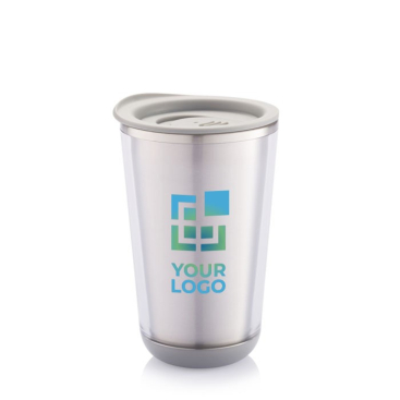 Rvs bedrukte thermosbeker met logo weergave met jouw bedrukking