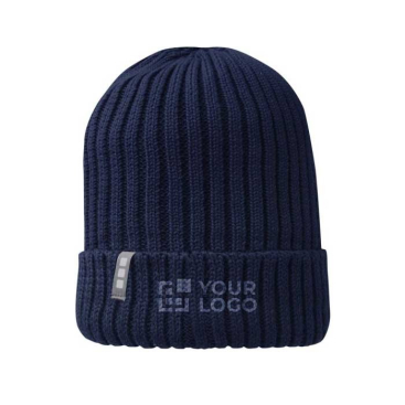 Duurzame Elevate™ beanie met logo weergave met jouw bedrukking