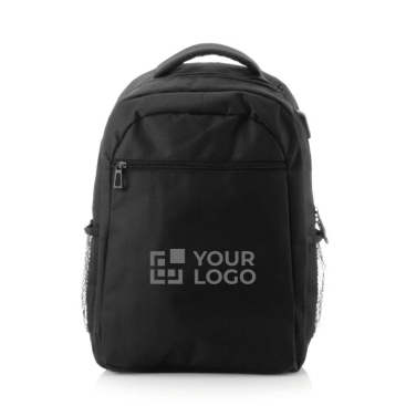 Stevige polyester laptop rugzak bedrukt