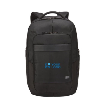 17” laptop rugzak bedrukken met logo kleur zwart tweede weergave voorkant