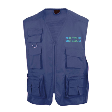 Werkvestjes voor merchandising in de kleur marineblauw