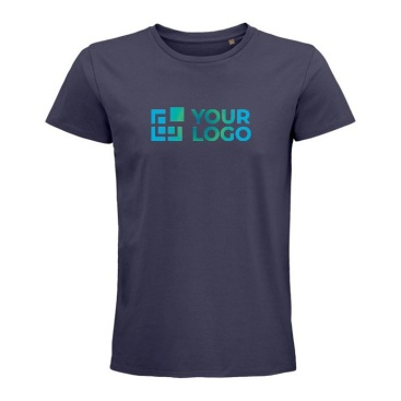 Biologische t shirts met bedrijfslogo weergave met jouw bedrukking