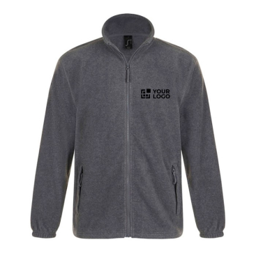 Polyester fleece jacket bedrukken met logo SOL'S North 300 g/m2
