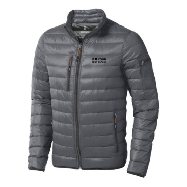 Donsjack voor merchandising in de kleur grijs