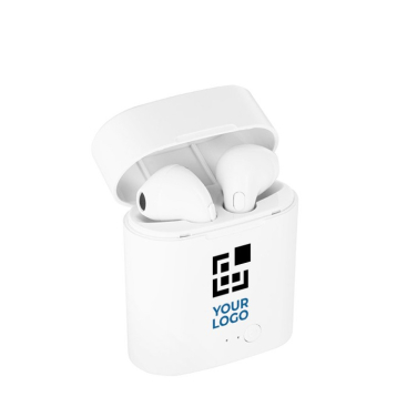 Draadloze oordopjes met logo en microfoon