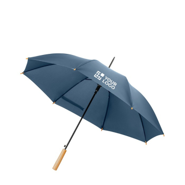 Paraplu´s met logo van gerecycled materiaal weergave met jouw bedrukking
