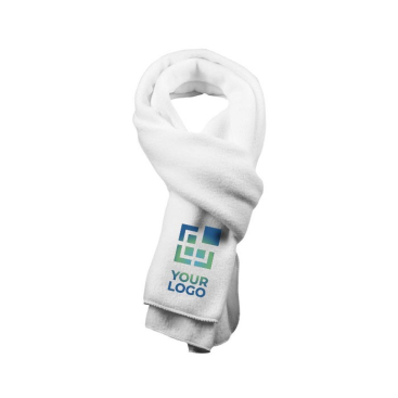 Polyester promotie sjaals kleur wit