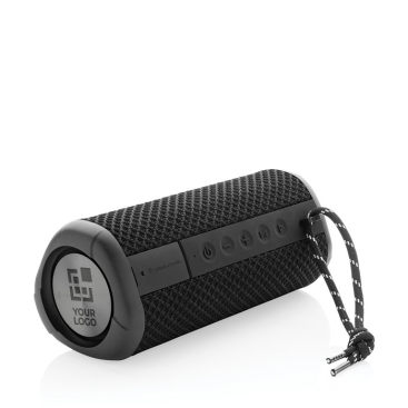 Waterbestendige speakers met logo kleur zwart