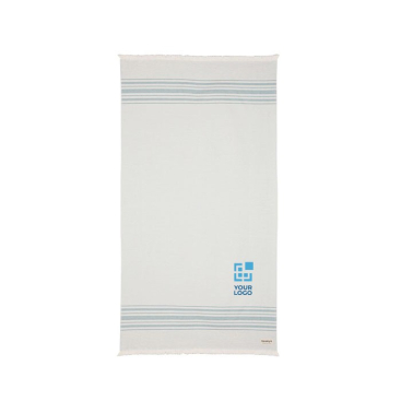 Grote sneldrogende hamam handdoek weergave met jouw bedrukking
