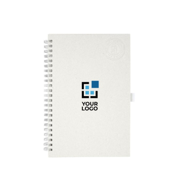 Notitieboek met logo van gerecycled karton