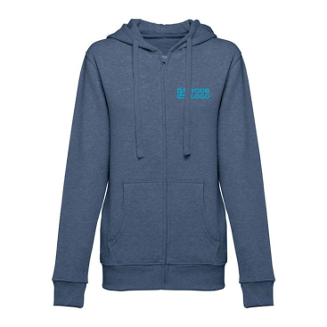 320 g/m2 damessweatshirt te bedrukken weergave met jouw bedrukking