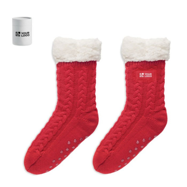 Antislip huissokken in kerststijl