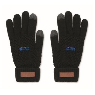 Tactiele RPET-handschoenen met logo printlabel Winter