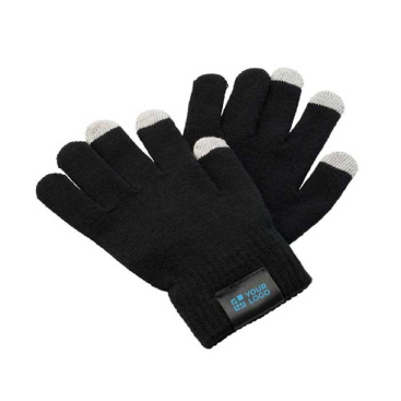 Handschoenen met mobiele touch functionaliteit Label