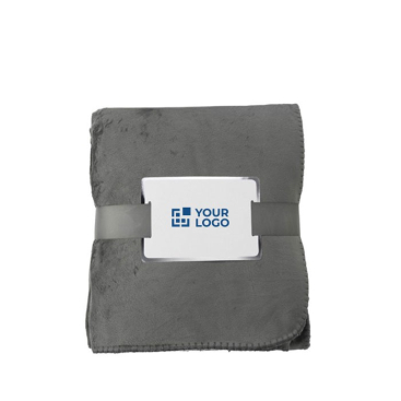 Shearling touch deken weergave met jouw bedrukking