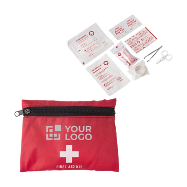 Nylon EHBO etui set inclusief accessoires Alert 