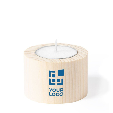 Houten geurkaars vanille