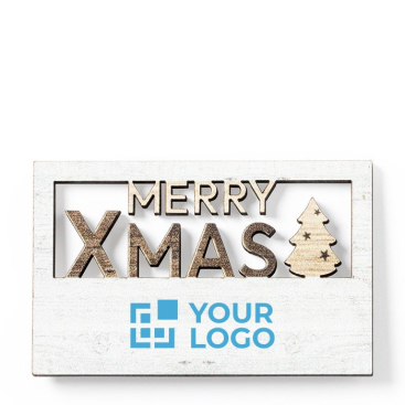 Magneet met kerstboodschap