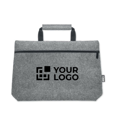 Vilten tas voor 15'' laptop weergave met jouw bedrukking